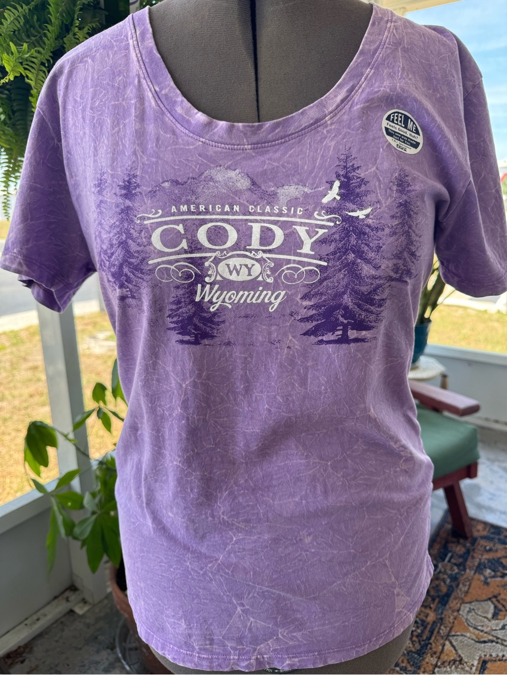 MUSEUM SELECTIONS LAVENDAR CODY WY TEE SHIRT